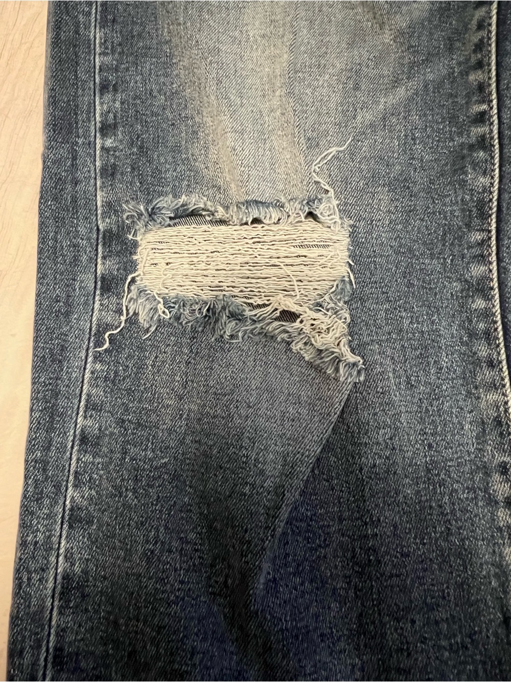 Hidden Straight-Leg Distressed Jeans - NWOT - Picture 6 of 12